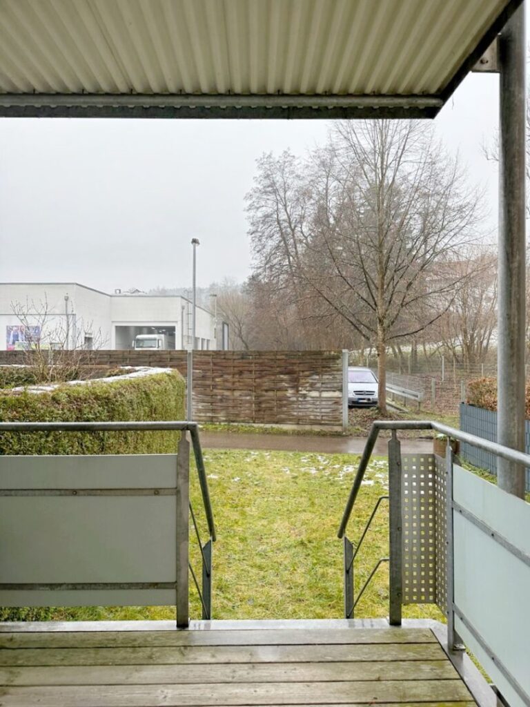 Blick vom Balkon