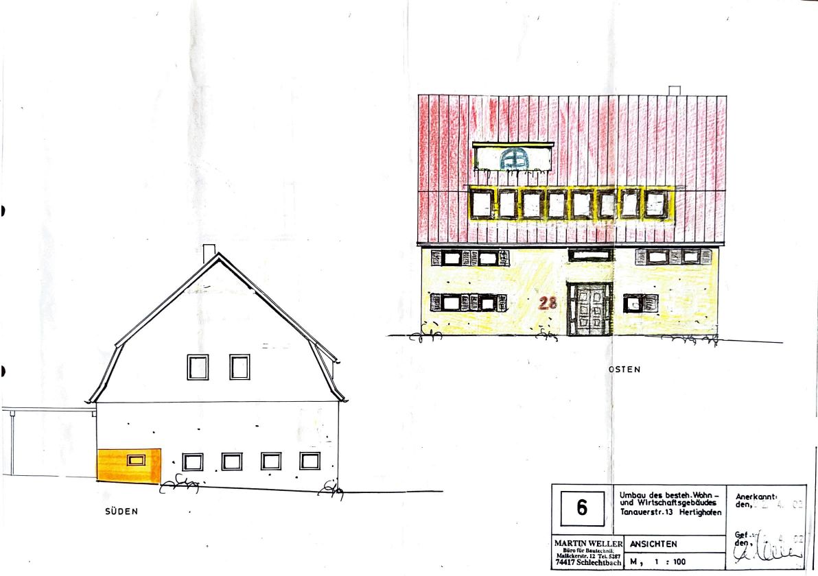 Ansicht Süd und Ost