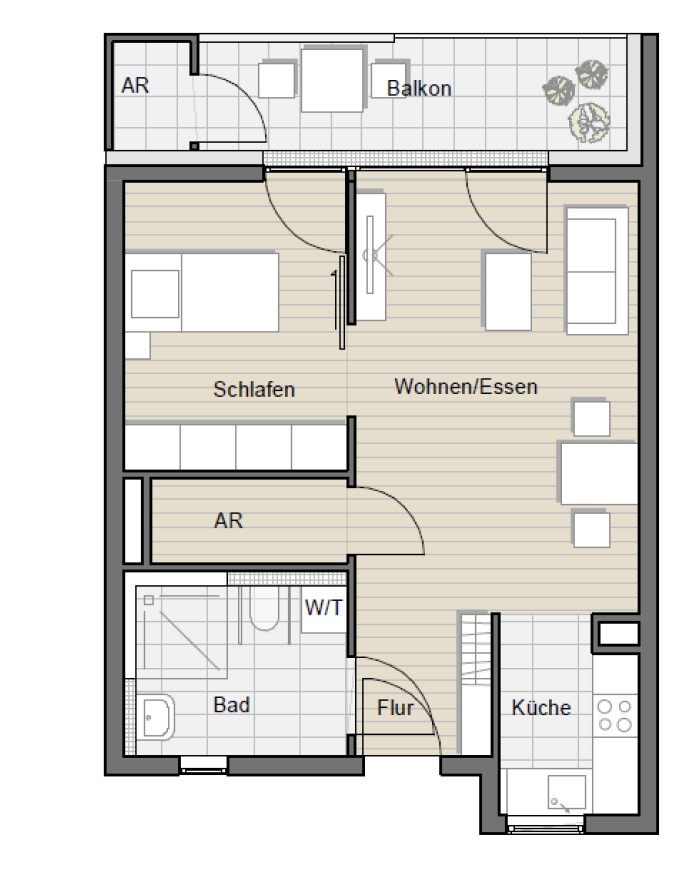 Grundriss Wohnung