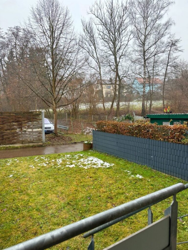 Blick vom Balkon