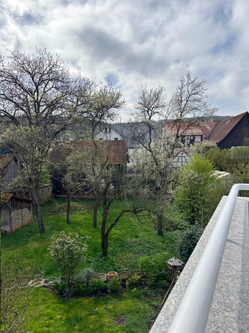 Blick vom Balkon