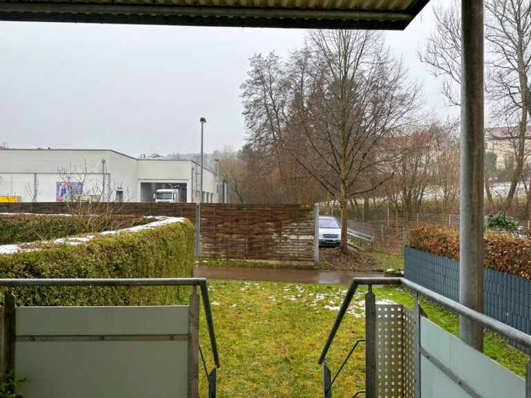 Blick vom Balkon