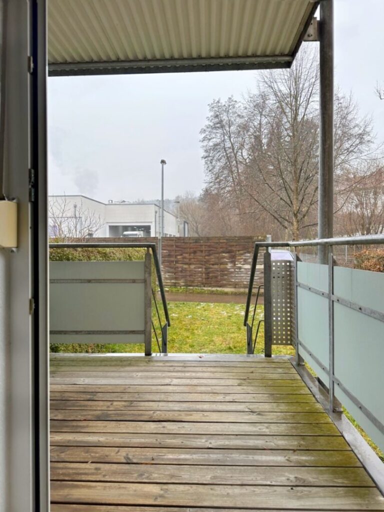 Blick vom Balkon