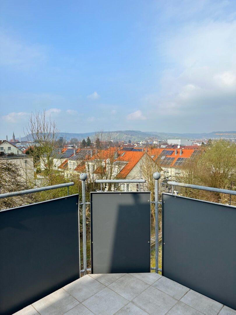 Weitblick vom Balkon