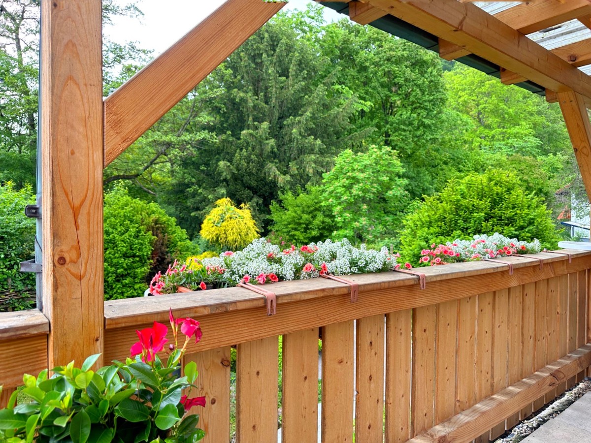 Blick vom Balkon