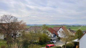 Ausblick vom Balkon