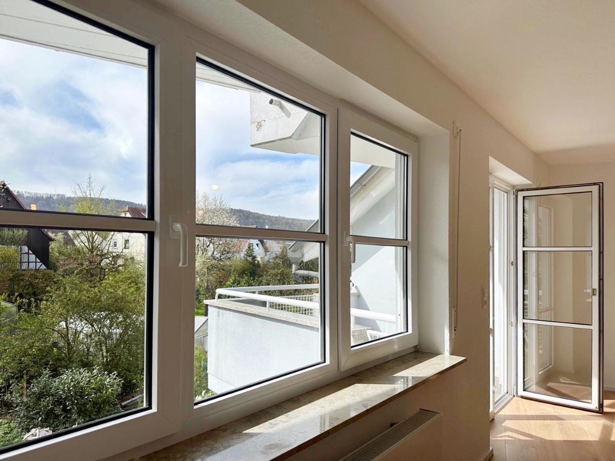 Blick aus dem Fenster