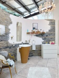 Badezimmer auf Wohnebene 1