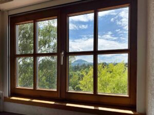 Ausblick von der Küche im DG