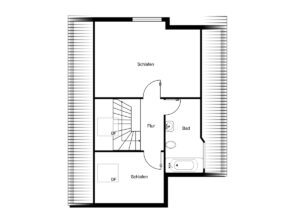 Grundriss obere Etage