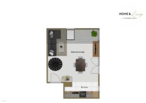 Grundriss untere Etage