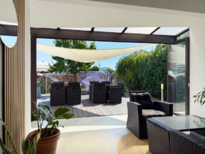 Wintergarten und Terrasse