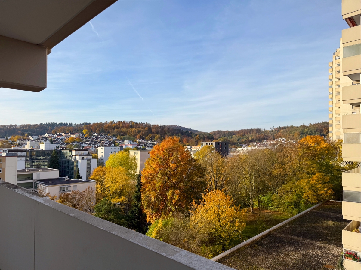 Blick vom Balkon