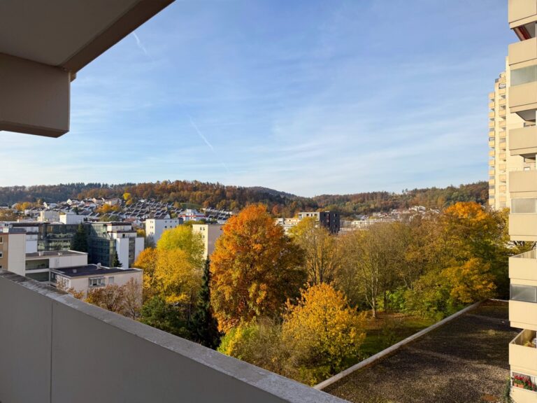 Blick vom Balkon