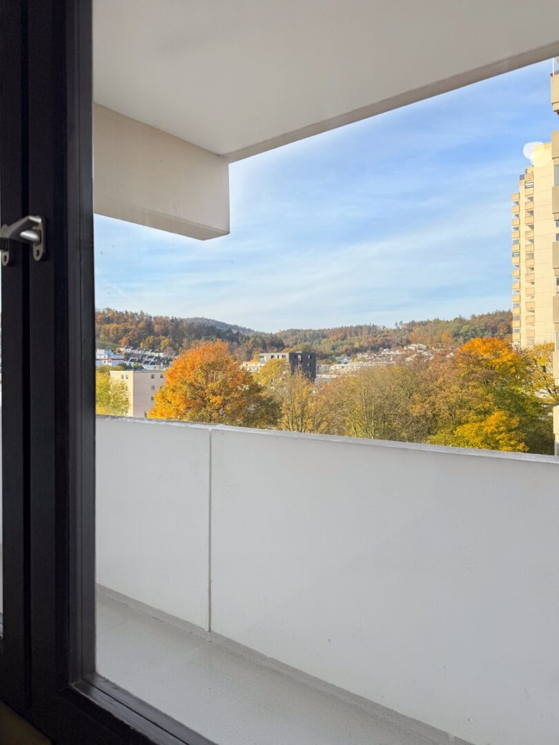 Blick vom Wohnzimmerfenster