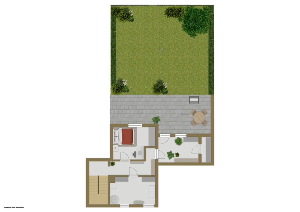 Terrasse und Garten