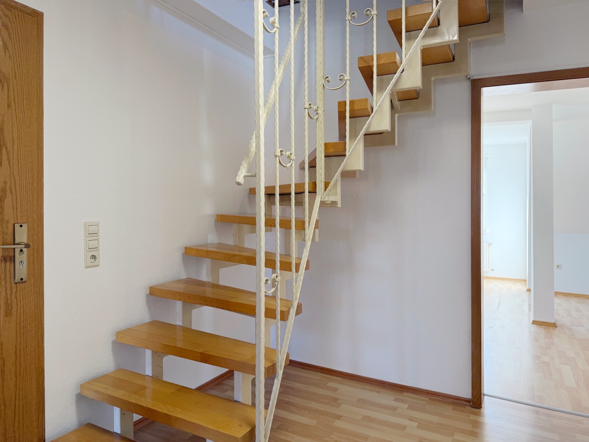 Treppe zur oberen Etage