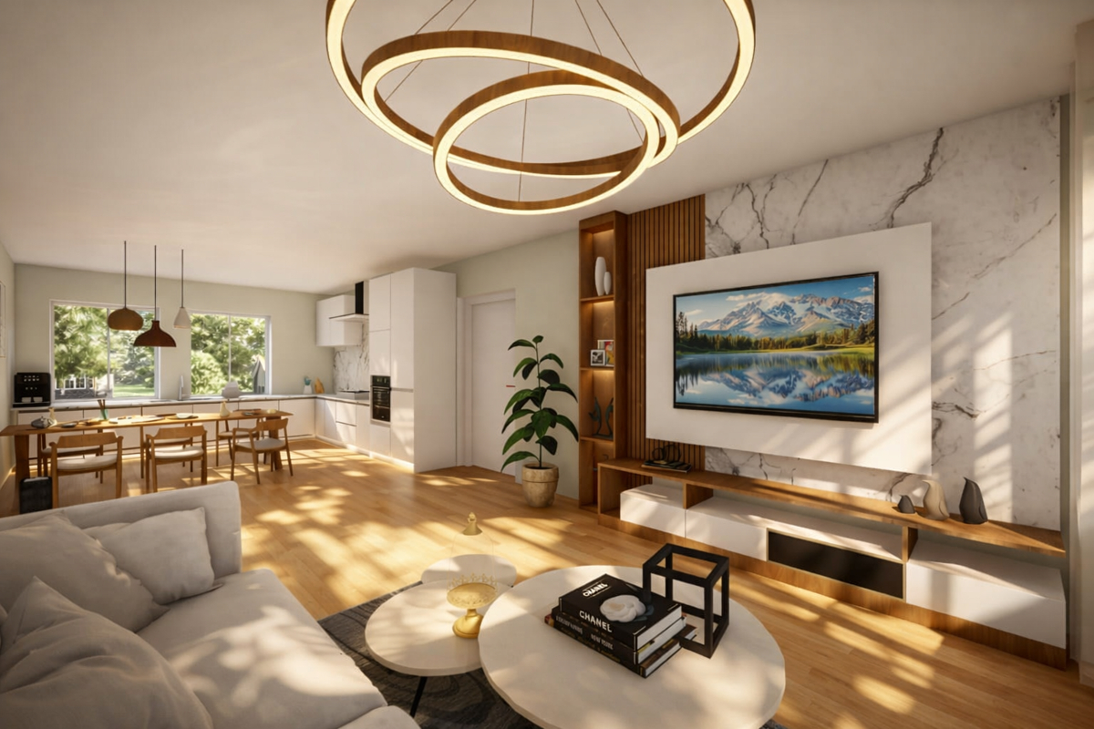 Einrichtungsbeispiel: Wohnzimmer