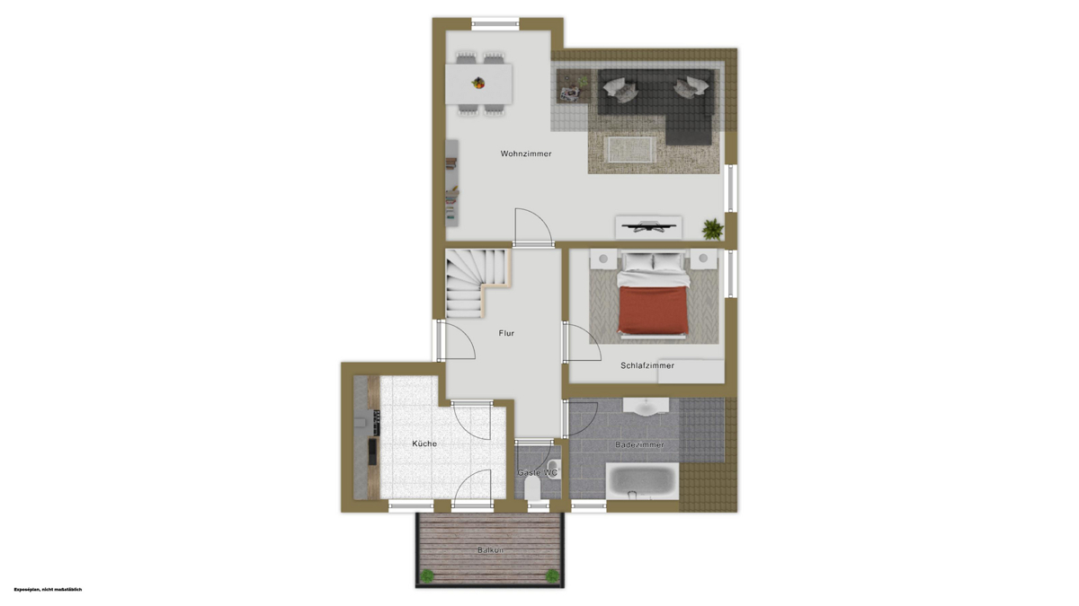 Grundriss Untere Etage