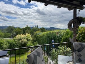 Ausblick von der Terrasse EG
