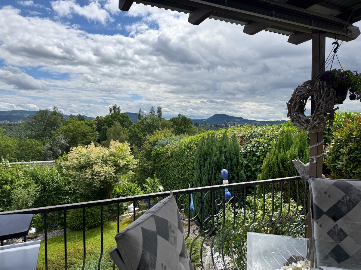Ausblick von der Terrasse EG