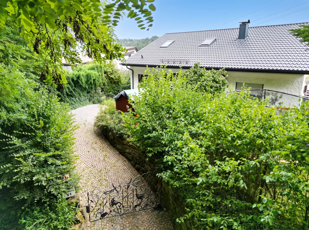 Einfahrt mit Tor