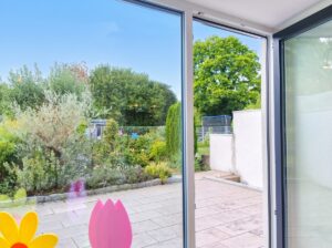 Blick auf die Terrasse